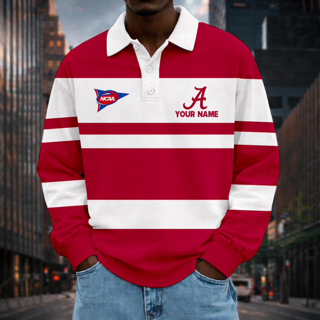 Limited Edition – Customized NCAA Alabama Crimson Tide Unisex Long Sleeve Polo Shirt