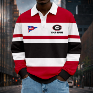 Limited Edition – Customized NCAA Georgia Bulldogs Unisex Long Sleeve Polo Shirt