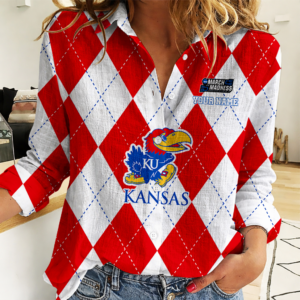 Limited Edition – Customized NCAA Kansas Jayhawks Women Casual Shirt For Fan