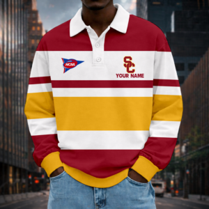 Limited Edition – Customized NCAA Usc Trojans Unisex Long Sleeve Polo Shirt