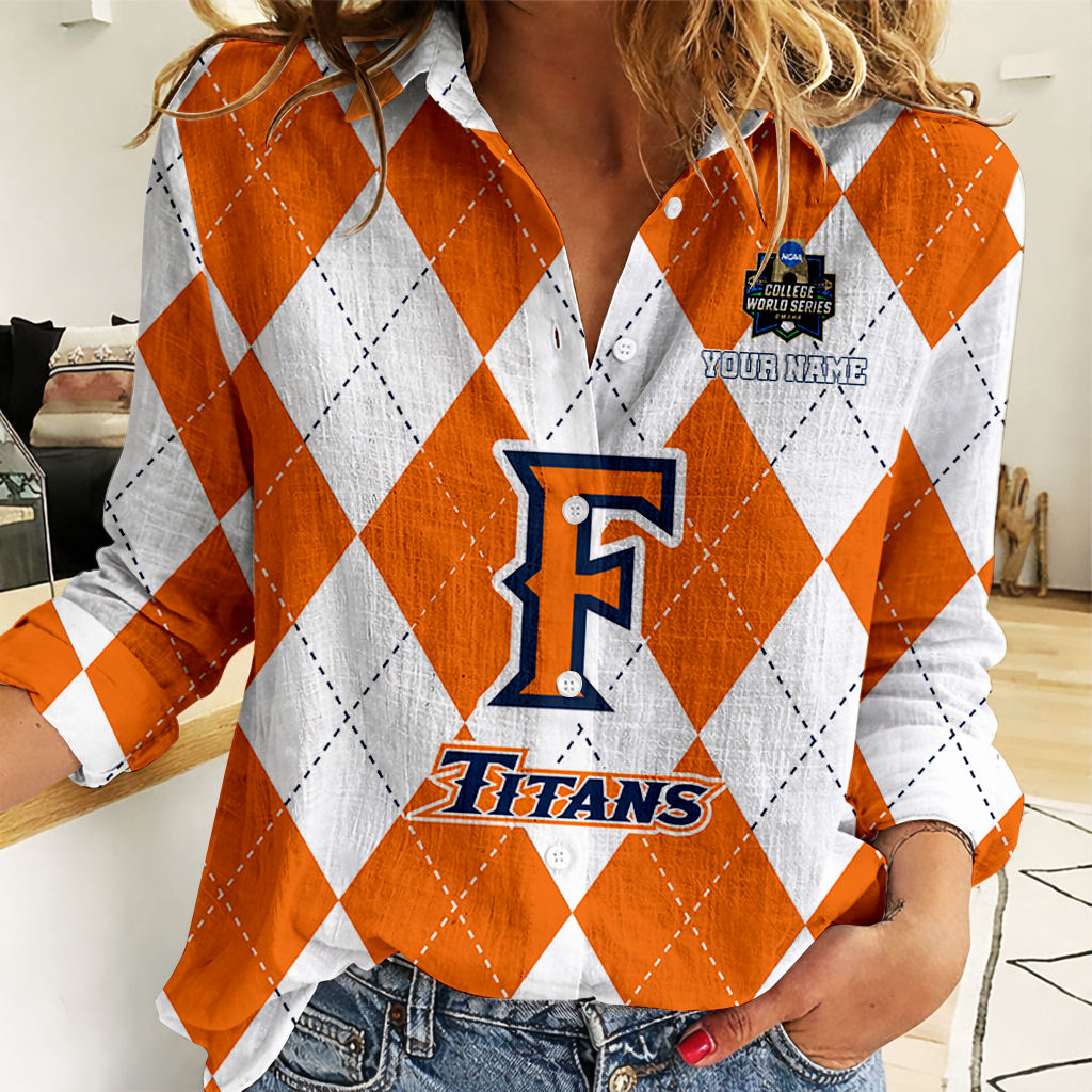 Limited Edition – Customized NCAA Cal State Fullerton Titans Women Casual Shirt For Fan