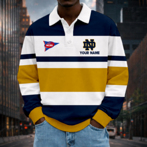 Limited Edition – Customized NCAA Notre Dame Fighting Irish Unisex Long Sleeve Polo Shirt