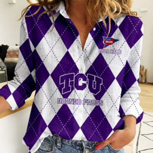 Limited Edition – Customized NCAA Tcu Horned Frogs Women Casual Shirt For Fan