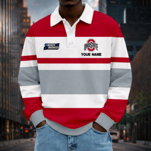 Limited Edition – Customized NCAA Ohio State Buckeyes Unisex Long Sleeve Polo Shirt