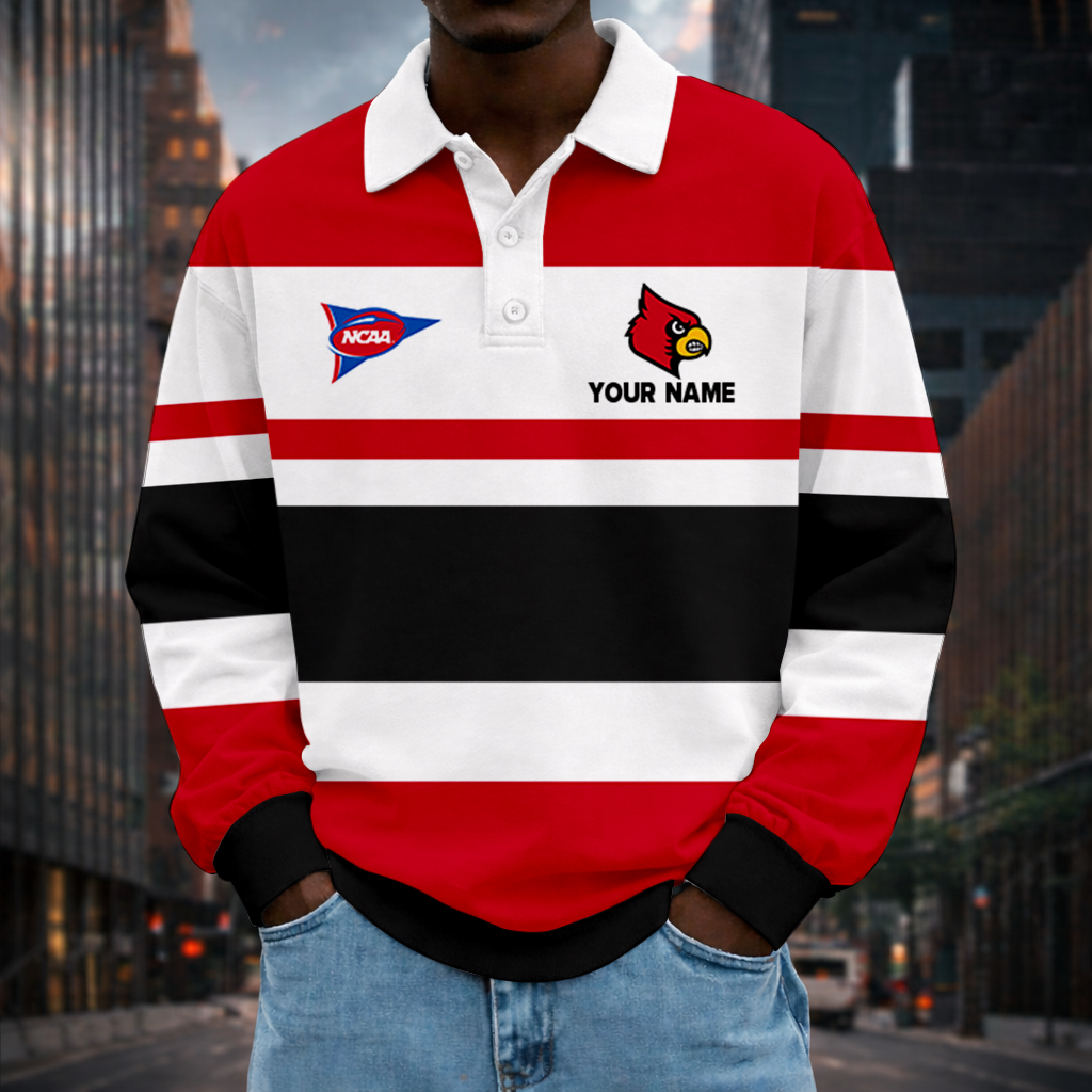 Limited Edition – Customized NCAA Louisville Cardinals Unisex Long Sleeve Polo Shirt