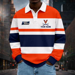 Limited Edition – Customized NCAA Virginia Cavaliers Unisex Long Sleeve Polo Shirt