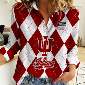 Limited Edition – Customized NCAA Indiana Hoosiers Women Casual Shirt For Fan
