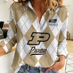 Limited Edition – Customized NCAA Purdue Boilermakers Women Casual Shirt For Fan