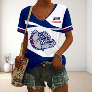 Limited Edition – Customized NCAA Georgia Bulldogs V-Neck Female Shirt