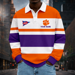 Limited Edition – Customized NCAA Clemson Tigers Unisex Long Sleeve Polo Shirt