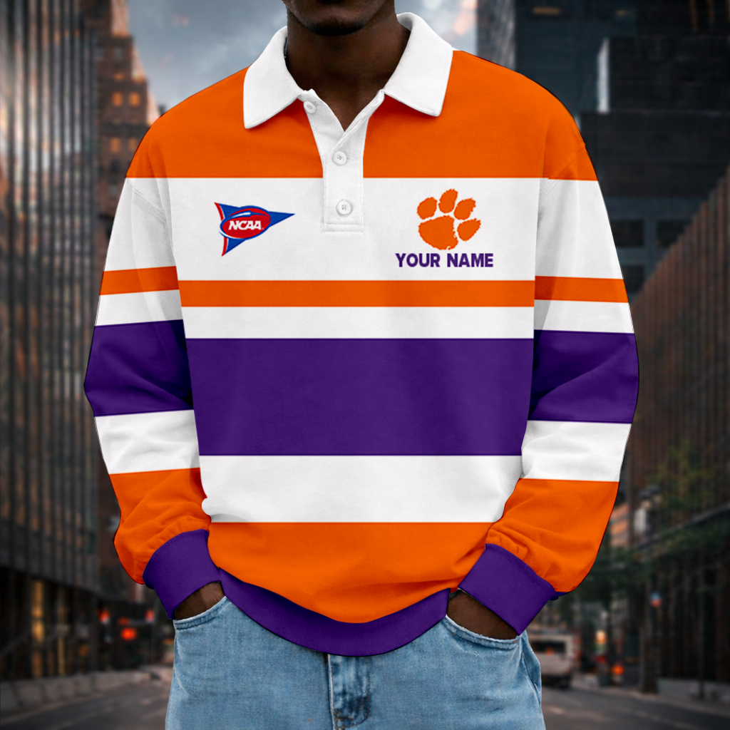 Limited Edition – Customized NCAA Clemson Tigers Unisex Long Sleeve Polo Shirt