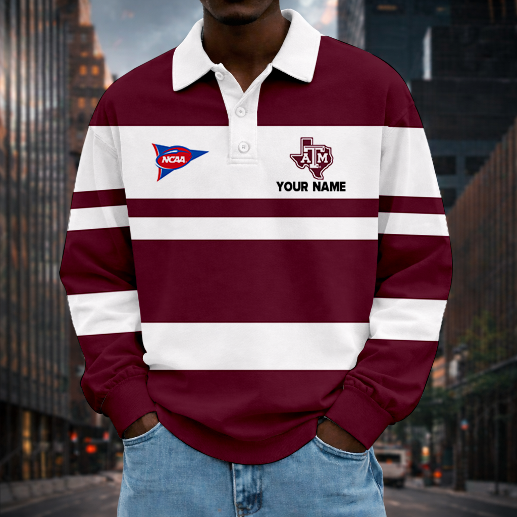 Limited Edition – Customized NCAA Texas A&M Aggies Unisex Long Sleeve Polo Shirt