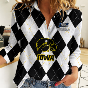 Limited Edition – Customized NCAA Iowa Hawkeyes Women Casual Shirt For Fan