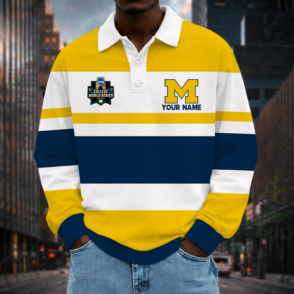 Limited Edition – Customized NCAA Michigan Wolverines Unisex Long Sleeve Polo Shirt