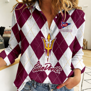 Limited Edition – Customized NCAA Arizona State Sun Devils Women Casual Shirt For Fan