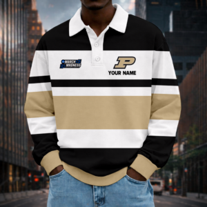 Limited Edition – Customized NCAA Purdue Boilermakers Unisex Long Sleeve Polo Shirt