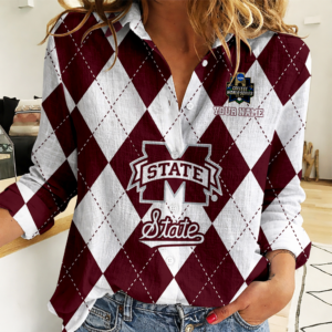 Limited Edition – Customized NCAA Mississippi State Bulldogs Women Casual Shirt For Fan