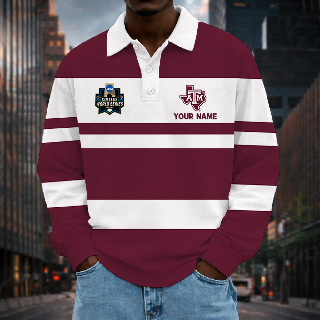 Limited Edition – Customized NCAA Texas A&M Aggies Unisex Long Sleeve Polo Shirt