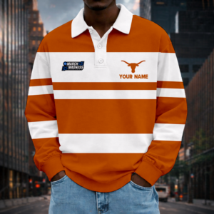 Limited Edition – Customized NCAA Texas Longhorns Unisex Long Sleeve Polo Shirt