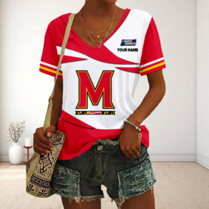Limited Edition – Customized NCAA Maryland Terrapins V-Neck Female Shirt