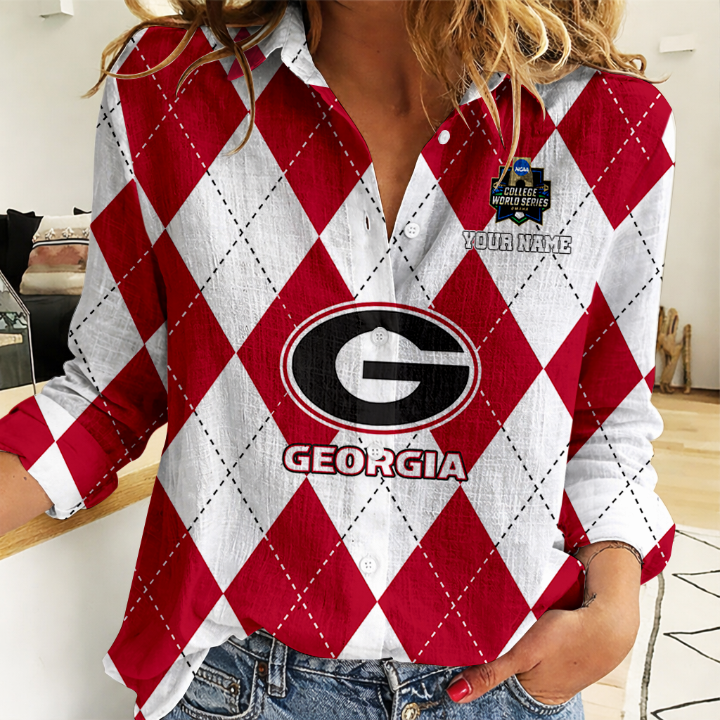 Limited Edition – Customized NCAA Georgia Bulldogs Women Casual Shirt For Fan