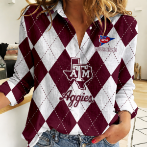 Limited Edition – Customized NCAA Texas A&M Aggies Women Casual Shirt For Fan