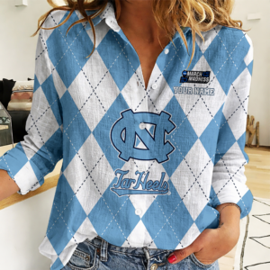 Limited Edition – Customized NCAA North Carolina Tar Heels Women Casual Shirt For Fan