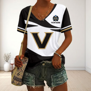 Limited Edition – Customized NCAA Vanderbilt Commodores V-Neck Female Shirt