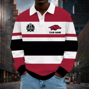 Limited Edition – Customized NCAA Arkansas Razorbacks Unisex Long Sleeve Polo Shirt