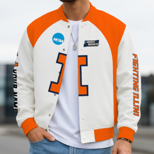 Limited Edition – Customized NCAA Illinois Fighting Illini Baseball Jacket, Varsity Jacket