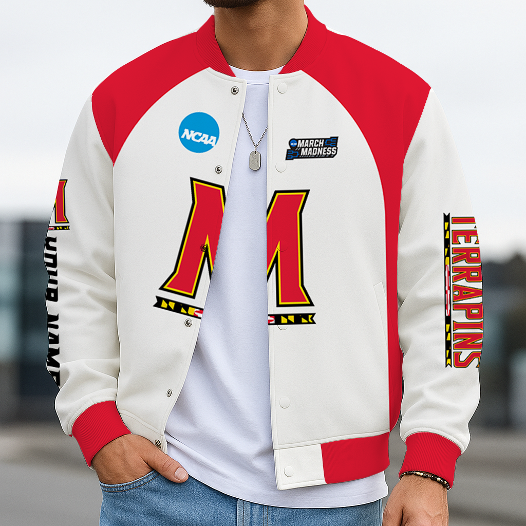 Limited Edition – Customized NCAA Maryland Terrapins Baseball Jacket, Varsity Jacket