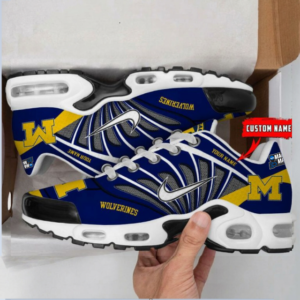 Limited Edition – Customized NCAA Michigan Wolverines Unisex Air Max Plus Sneakers