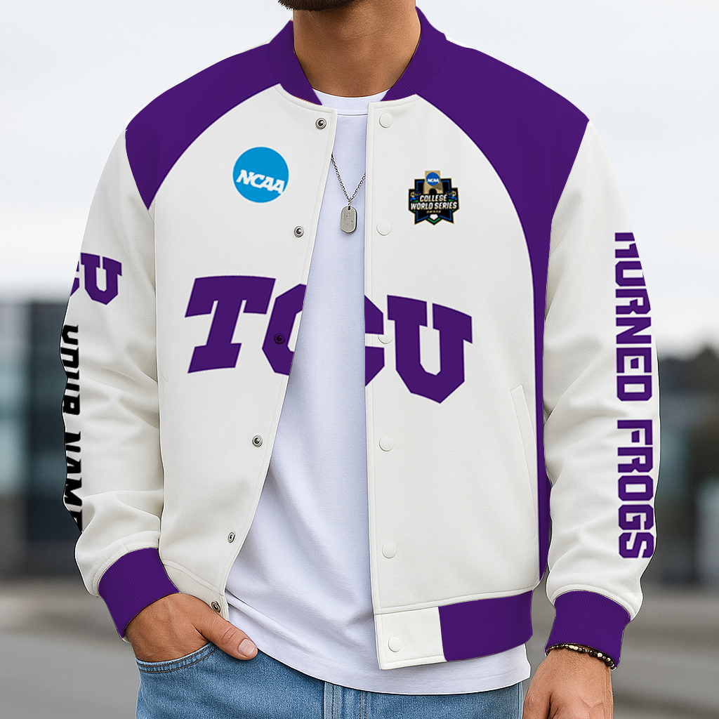 Limited Edition – Customized NCAA Tcu Horned Frogs Baseball Jacket, Varsity Jacket