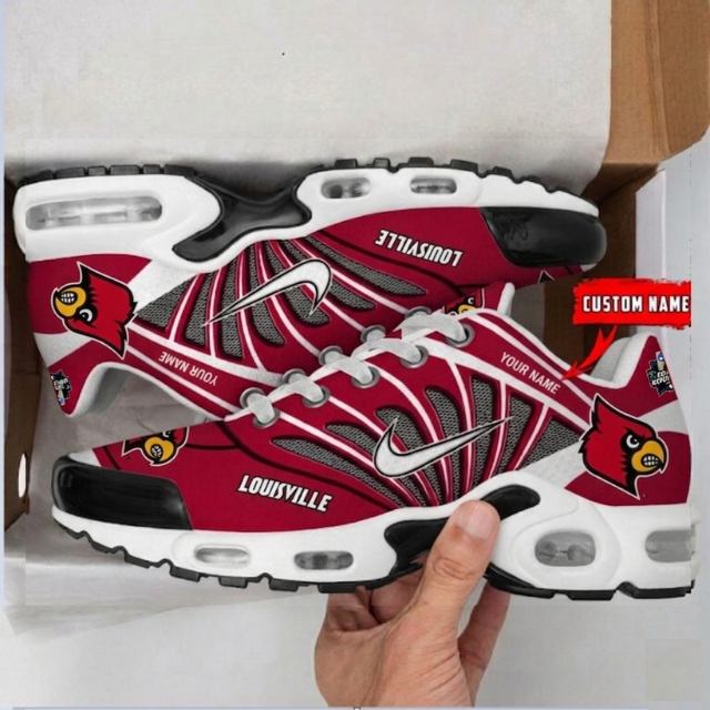 Limited Edition – Customized NCAA Louisville Cardinals Unisex Air Max Plus Sneakers