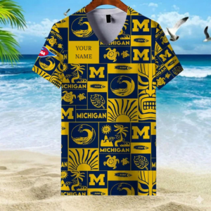 Limited Edition – Customized NCAA Michigan Wolverines V-Neck Female Shirt