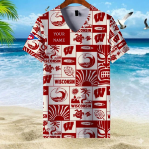Limited Edition – Customized NCAA Wisconsin Badgers V-Neck Female Shirt