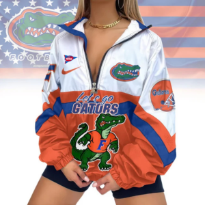 Limited Edition – Customized NCAA Florida Gators V-Neck Zipper Sweatshirt Jacket