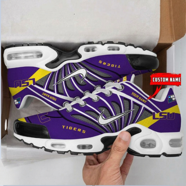 Limited Edition – Customized NCAA Lsu Tigers Unisex Air Max Plus Sneakers