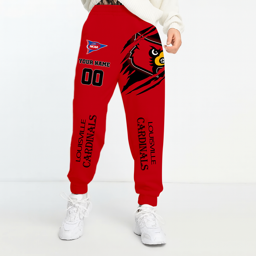 Limited Edition – Customized NCAA Louisville Cardinals Unisex Long Pants