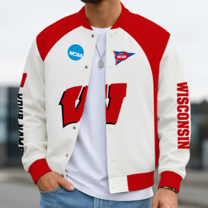 Limited Edition – Customized NCAA Wisconsin Badgers Baseball Jacket, Varsity Jacket