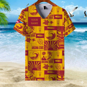 Limited Edition – Customized NCAA Arizona State Sun Devils V-Neck Female Shirt