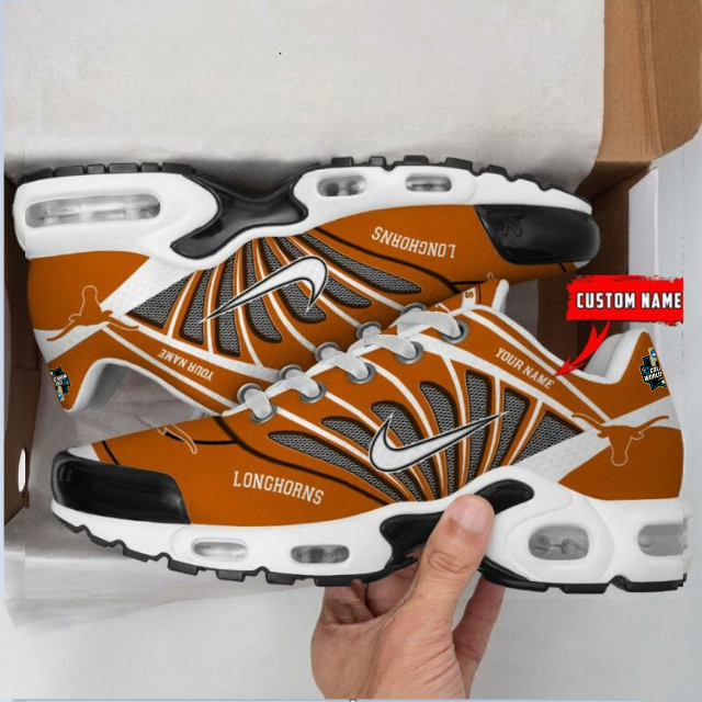 Limited Edition – Customized NCAA Texas Longhorns Unisex Air Max Plus Sneakers