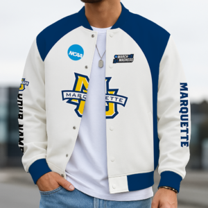 Limited Edition – Customized NCAA Marquette Golden Eagles Baseball Jacket, Varsity Jacket