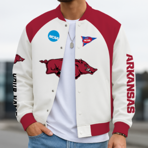 Limited Edition – Customized NCAA Arkansas Razorbacks Baseball Jacket, Varsity Jacket