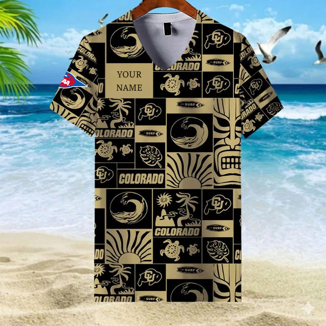 Limited Edition – Customized NCAA Colorado Buffaloes V-Neck Female Shirt