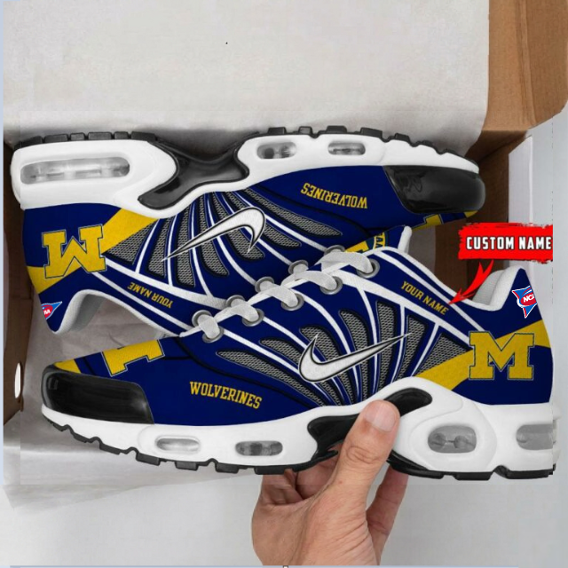Limited Edition – Customized NCAA Michigan Wolverines Unisex Air Max Plus Sneakers