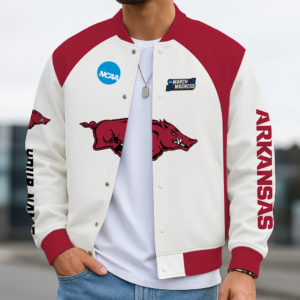 Limited Edition – Customized NCAA Arkansas Razorbacks Baseball Jacket, Varsity Jacket