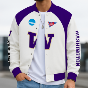 Limited Edition – Customized NCAA Washington Huskies Baseball Jacket, Varsity Jacket