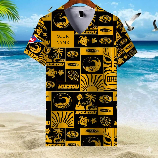 Limited Edition – Customized NCAA Missouri Tigers V-Neck Female Shirt