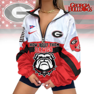 Limited Edition – Customized NCAA Georgia Bulldogs V-Neck Zipper Sweatshirt Jacket